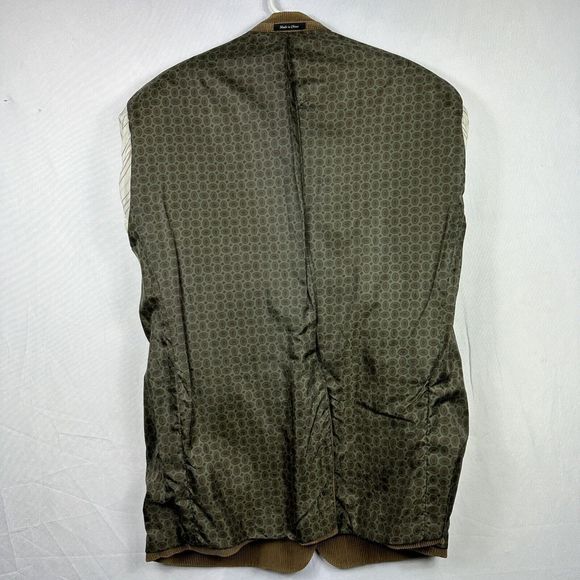 Ralph Lauren Corduroy Blazer Mens 48L Sports Coat Brown Elbow Patch Jacket (46L) - Picture 10 of 14